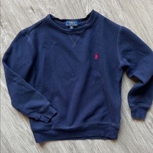 Polo by Ralph Lauren Boys Navy Crewneck Sweatshirt - size S (8)